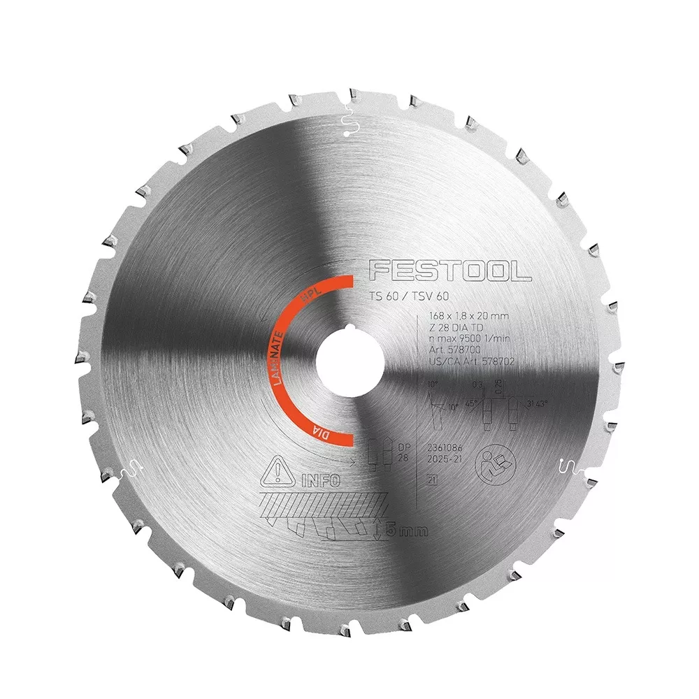 Festool Diamond Saw Blades LAMINATE/HPL DIA