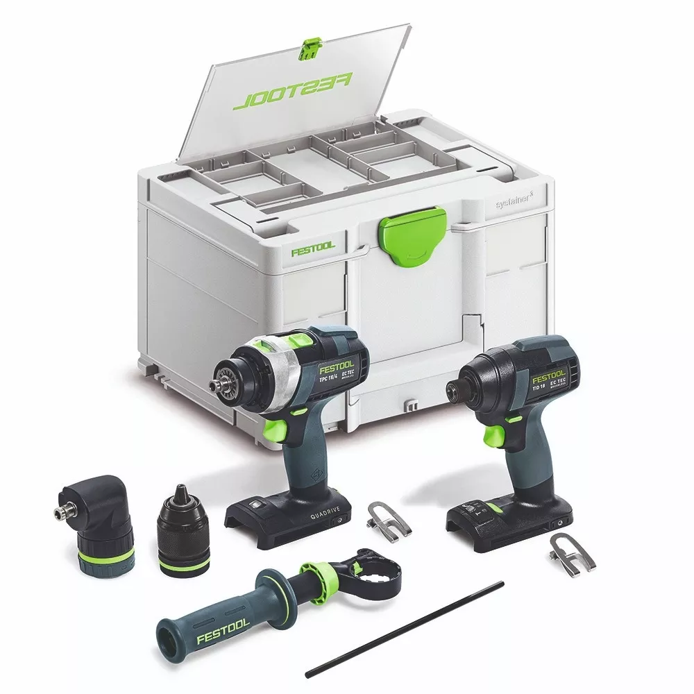 Festool Impact Driver and Drill Set TID 18 Basic-Set TPC 18/4 (578830)