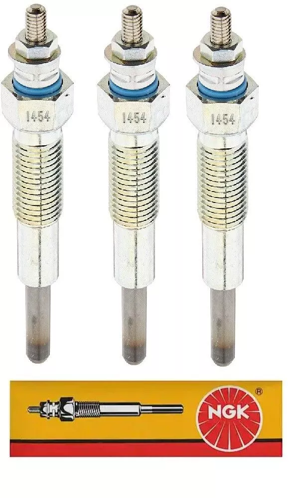 Fits Ford LGT16D 16HP HYDROSTATIC DIESEL LGT TRACTOR ENGINE GLOW PLUG Set of 3