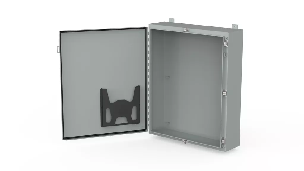 Hoffman A162006LP Continuous Hinge with Clamps LP, Type 12, 16" x 20" x 6", Steel