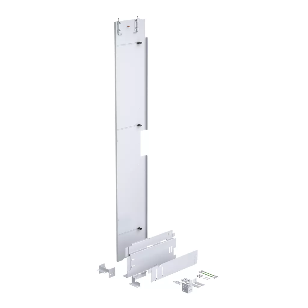 Hoffman A62BP12 Universal Barrier Panel for Unibody Free-stand, fits A=62 and C=12, White, Steel