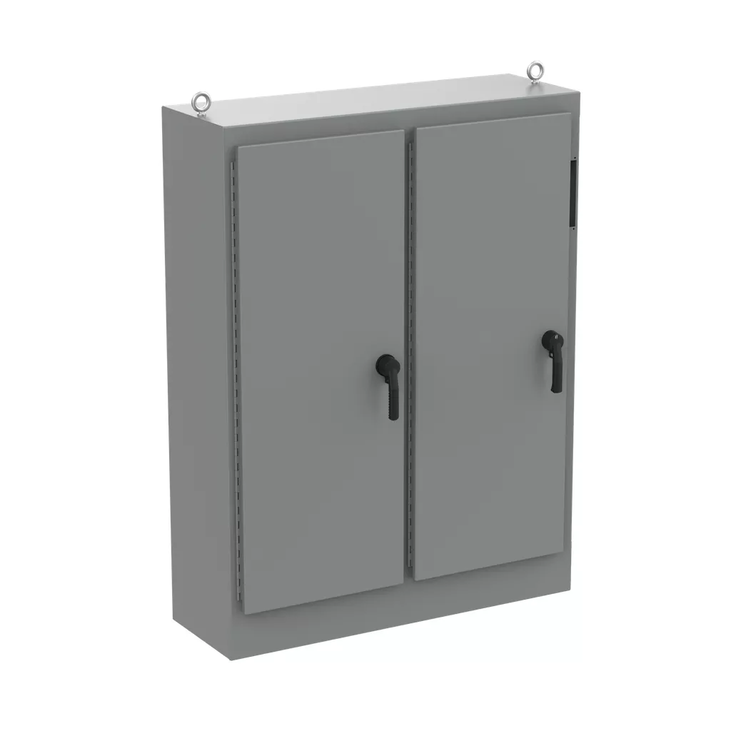 Hoffman A72XM5418FTCLP4 Free-Stand Disconnect with Quick-Release Hinge, Type 4, 72.12" x 54.5" x 18.12", Gray, Steel