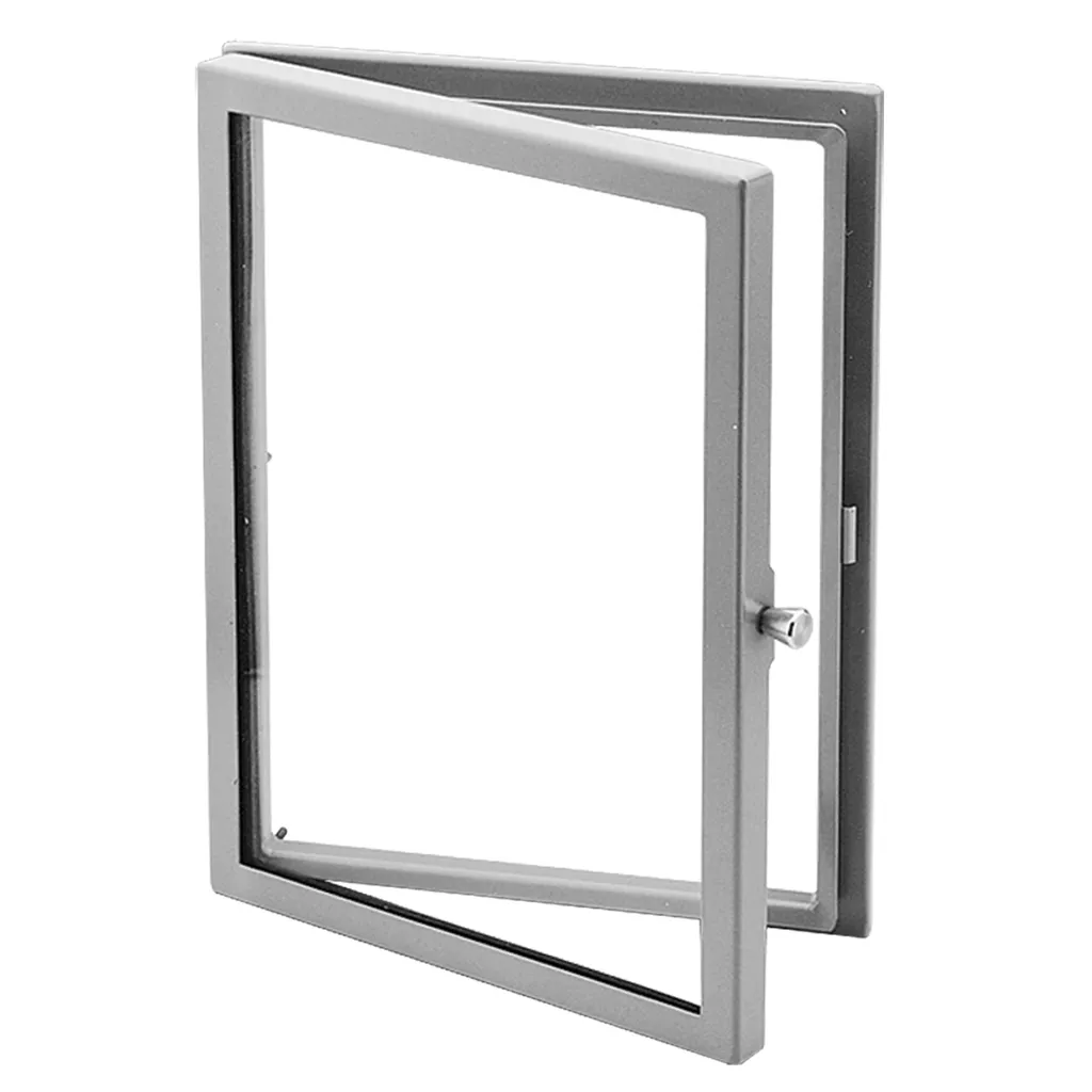 Hoffman APWK2020H Type 12 Hinged Window Kit, 20" x 20" x 1.49, Gray, Steel