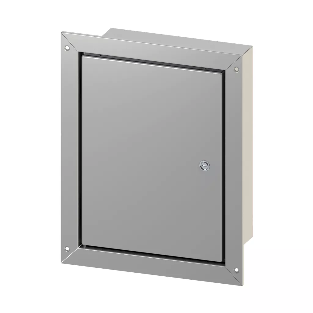 Hoffman CFM12126 CONCEPT Flush-Mounted Enclosures, 12" x 12" x 6", Gray, Steel