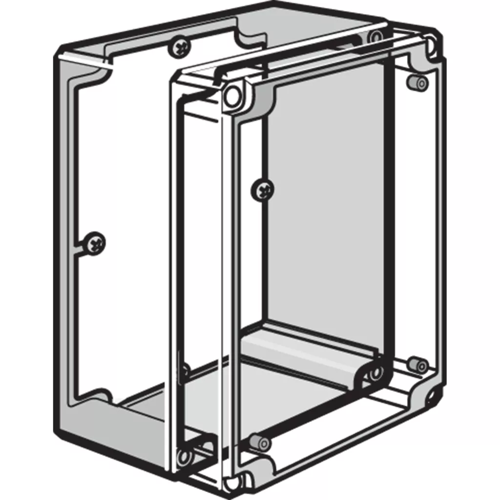 Hoffman Q1612PD 130 x 100mm QLINE-D Panel, Steel