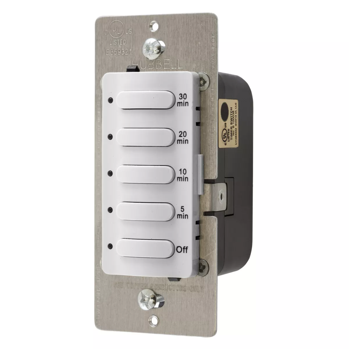 Hubbell DT5030W TIMER 30MIN, 8.3A 120/277V , WHITE