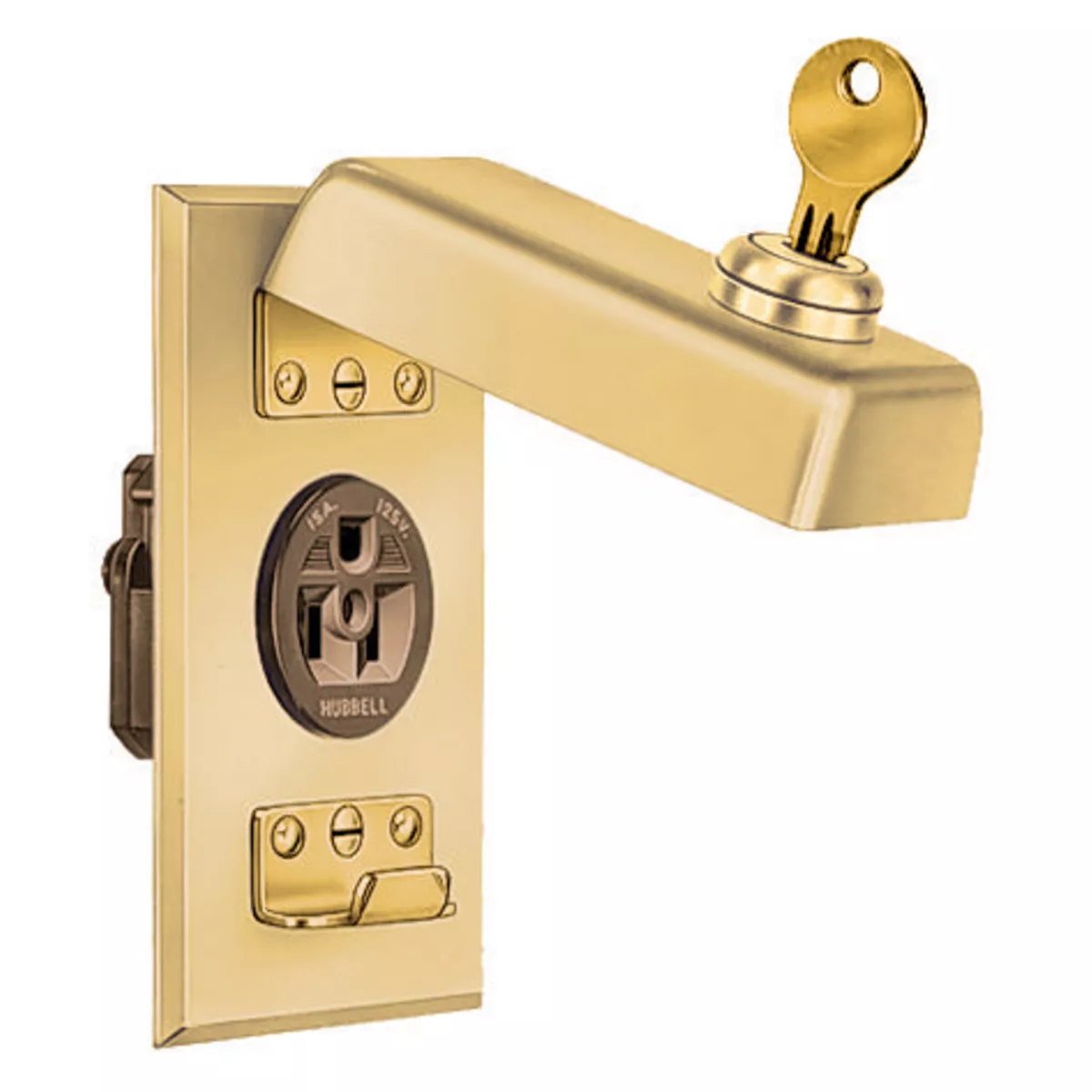 Hubbell HBL96067ATTACH COV, LOCKING, Receptacle, BRS