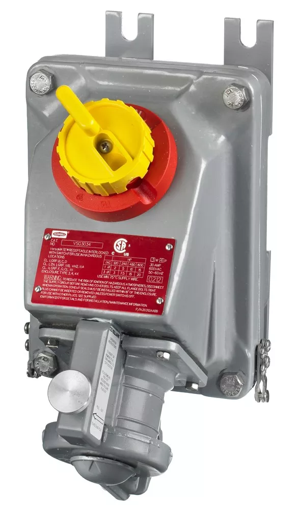 Hubbell HBLVSQ303430A 3W4P HZD INTERLOCK RECEPT