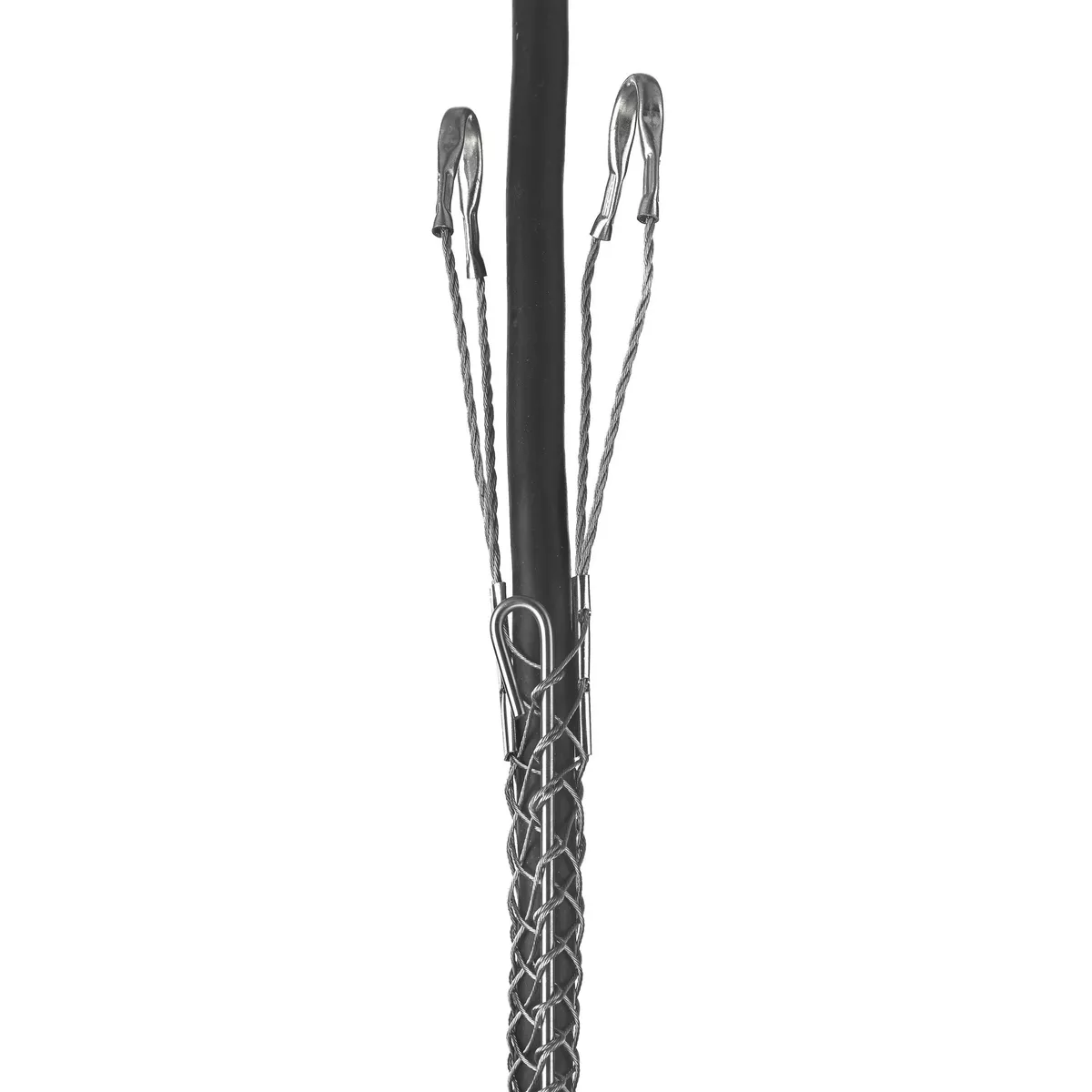 Hubbell / Kellems 02203011 Support Grip, Double Eye, Single Weave, Split Mesh, Rod Closing, Tin-Coated Bronze, 3.00-3.49"