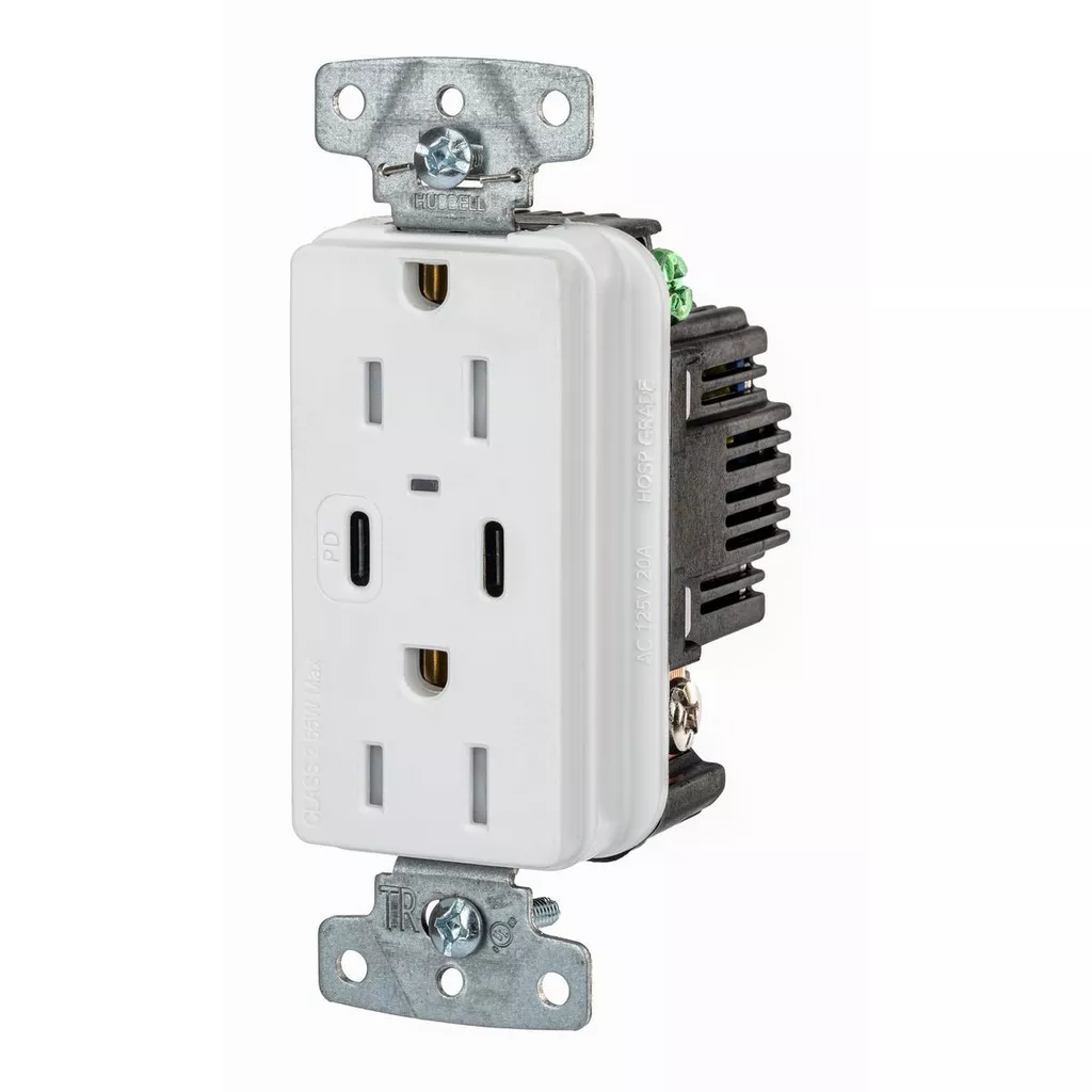 HWDK USB15CPDW RCPT DUP 15A 125V US