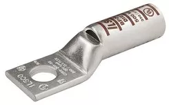 Ilsco CLWS-400-38 SureCrimp Copper Compression Lug, Conductor Size 400, 1 Hole, 3/8in Bolt Size, Long Barrel, Sight Window, Tin Plated, UL, CSA