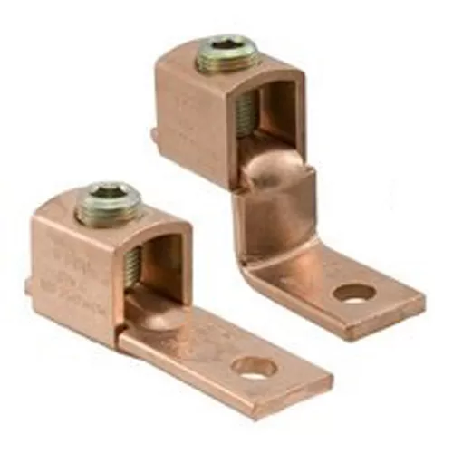 Ilsco SLU-70DB Copper Mechanical Lug Offset, Conductor Range 2-8, 1 Port, 1 Hole, 1/4in Bolt Size, Offset, Direct Bury, UL, CSA