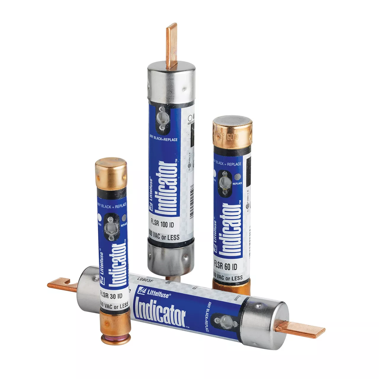Littelfuse FLSR250ID 250 Amp 600 VAC 300 VDC Class RK5 Dual Element Time Delay Fuse with Indicator