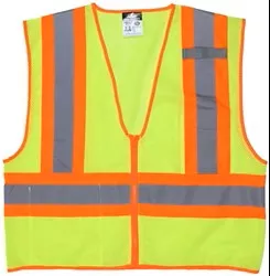 MCR Safety Hi Vis Reflective Lime Safety Vest