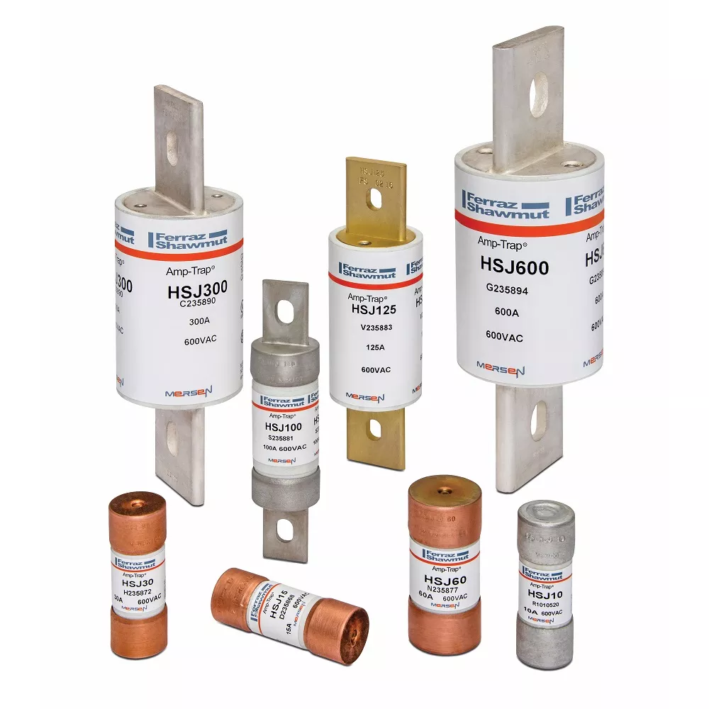 Mersen HSJ400 400 Amp 600 VAC 500 VDC Class J High Speed Fuse