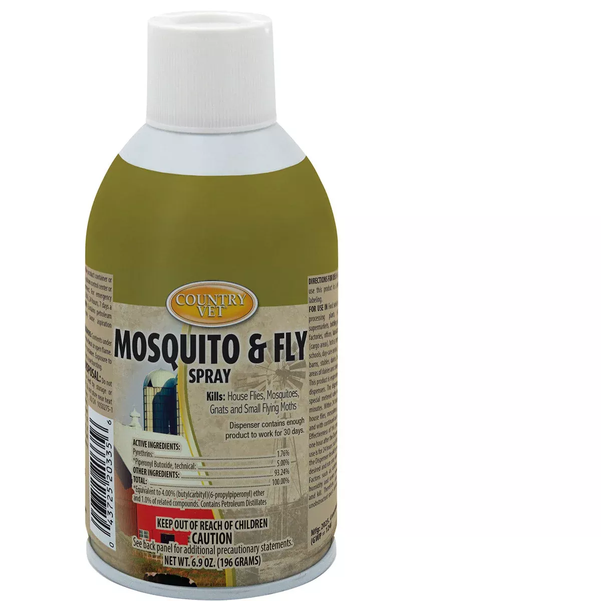 METERED MOSQUITO AND FLY SPRAY - 6.9 OZ CAN