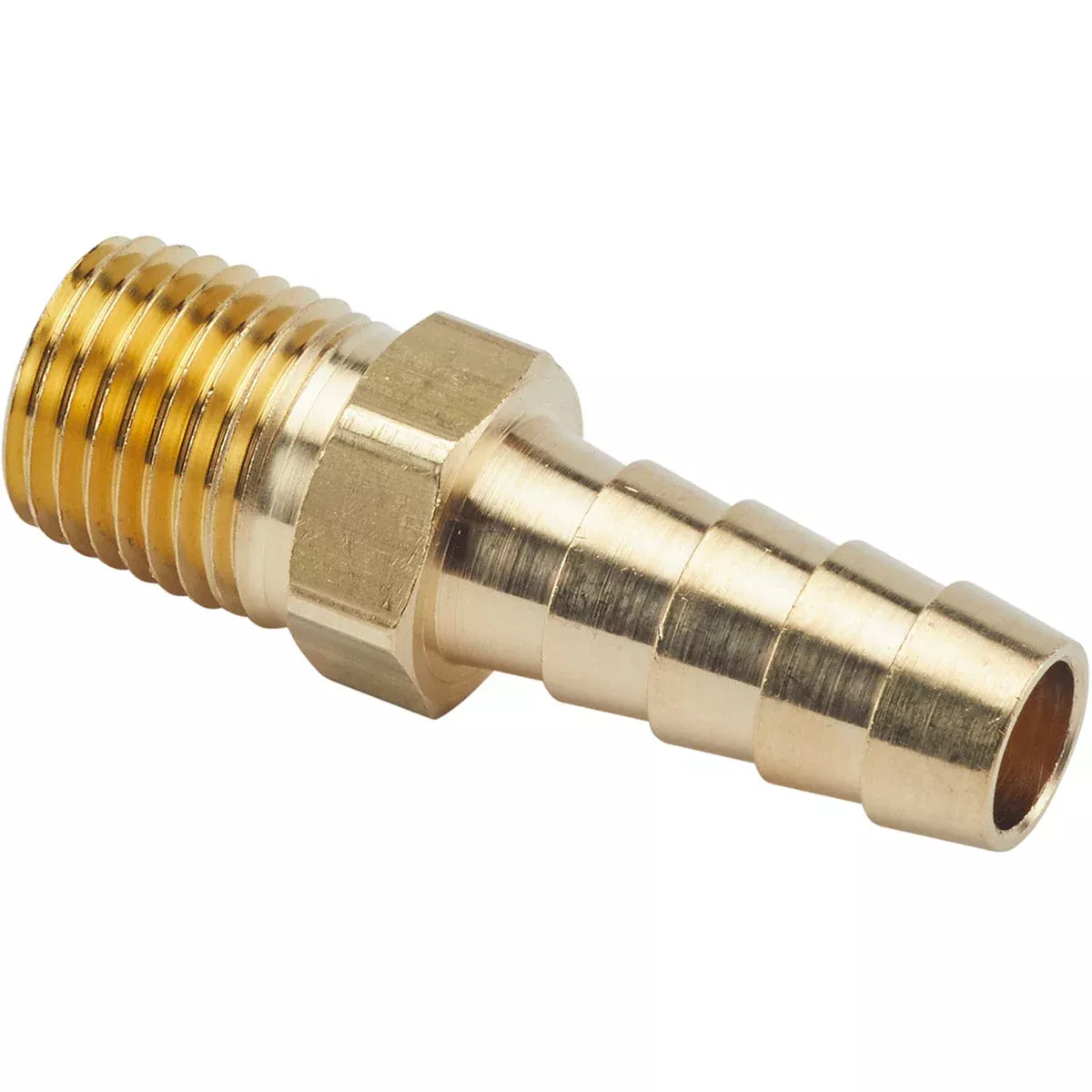 MILTON BRASS HOSE END, 2 PER CARD