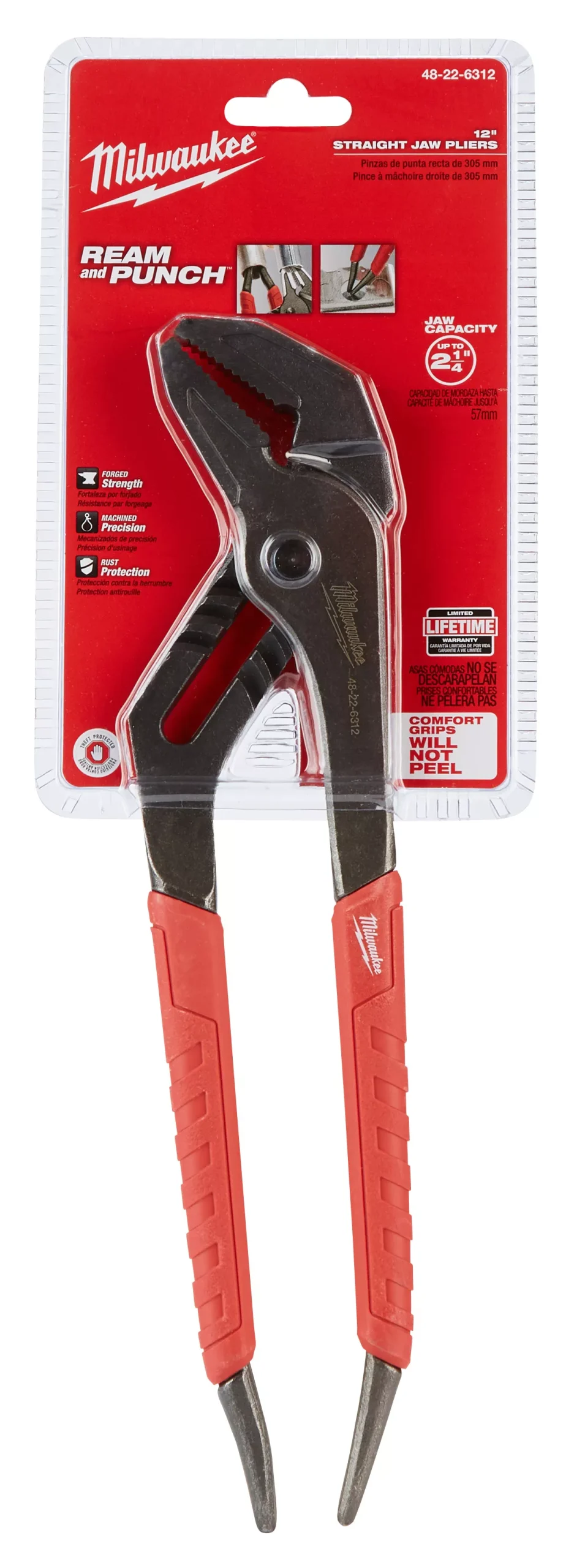 Milwaukee 48-22-6312 12" Straight Jaw Pliers