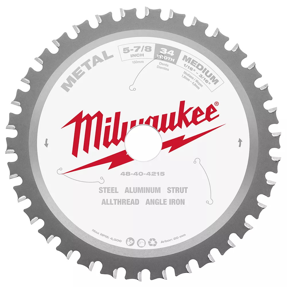 Milwaukee 48-40-4215 5-7/8 in. 34T Ferro