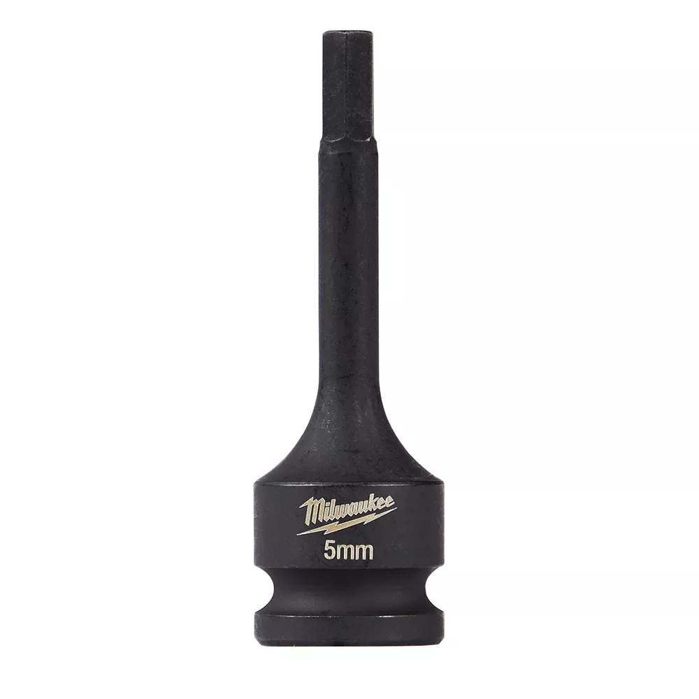 Milwaukee 49-66-5155 5mm SHOCKWAVE™ Lineman's Hex Bit Socket, 3/8" Drive