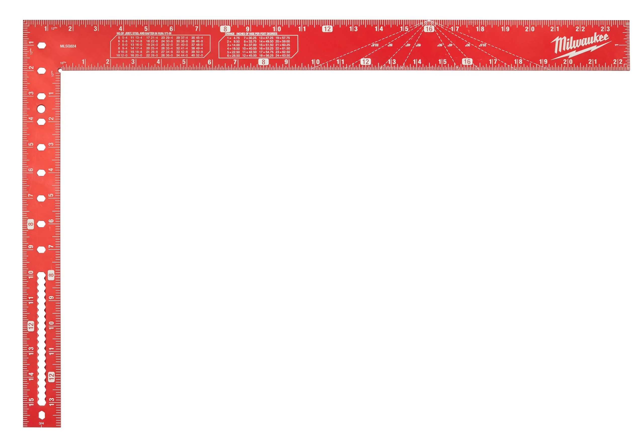 Milwaukee MLSQ124 400x600mm Framing Square