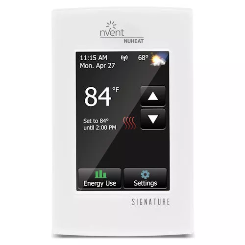 Nuheat AC0055 WiFi-Enabled Floor Heating Thermostat, Programmable, Smart Phone Controllable