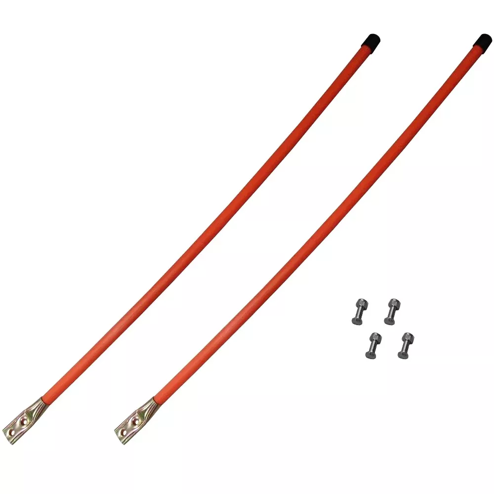 One New Set Of Orange Snow Plow Marker Guide Sticks Blade Markers