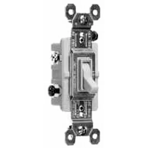 Pass & Seymour 663-IG 15 Amp 120 VAC 3-Way Ivory Thermoplastic Toggle Switch
