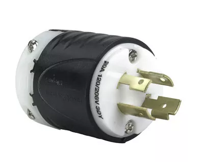 Pass & Seymour L1820-P Turnlok Plug, 4wire, 20A 120/208V