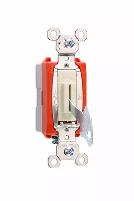 Pass & Seymour PS20AC1-REDL 1pole Lock Switch, Back & Side Wire, 20A 120/277V - Red