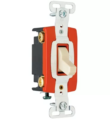 Pass & Seymour PS20AC4 4Way Toggle Switch, Back & Side Wire, 20Amp 120/277Volt, Brown