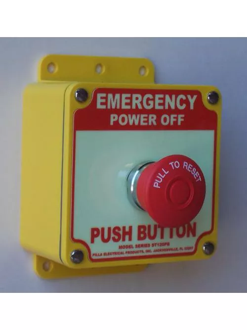 Pilla Electrical Products, Inc. ST120PB NEMA 4 Emergency Power Off Push Button