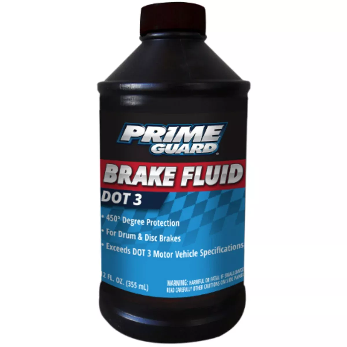PRIME-GUARD BRAKE FLUID DOT 3 - 12 OUNCE