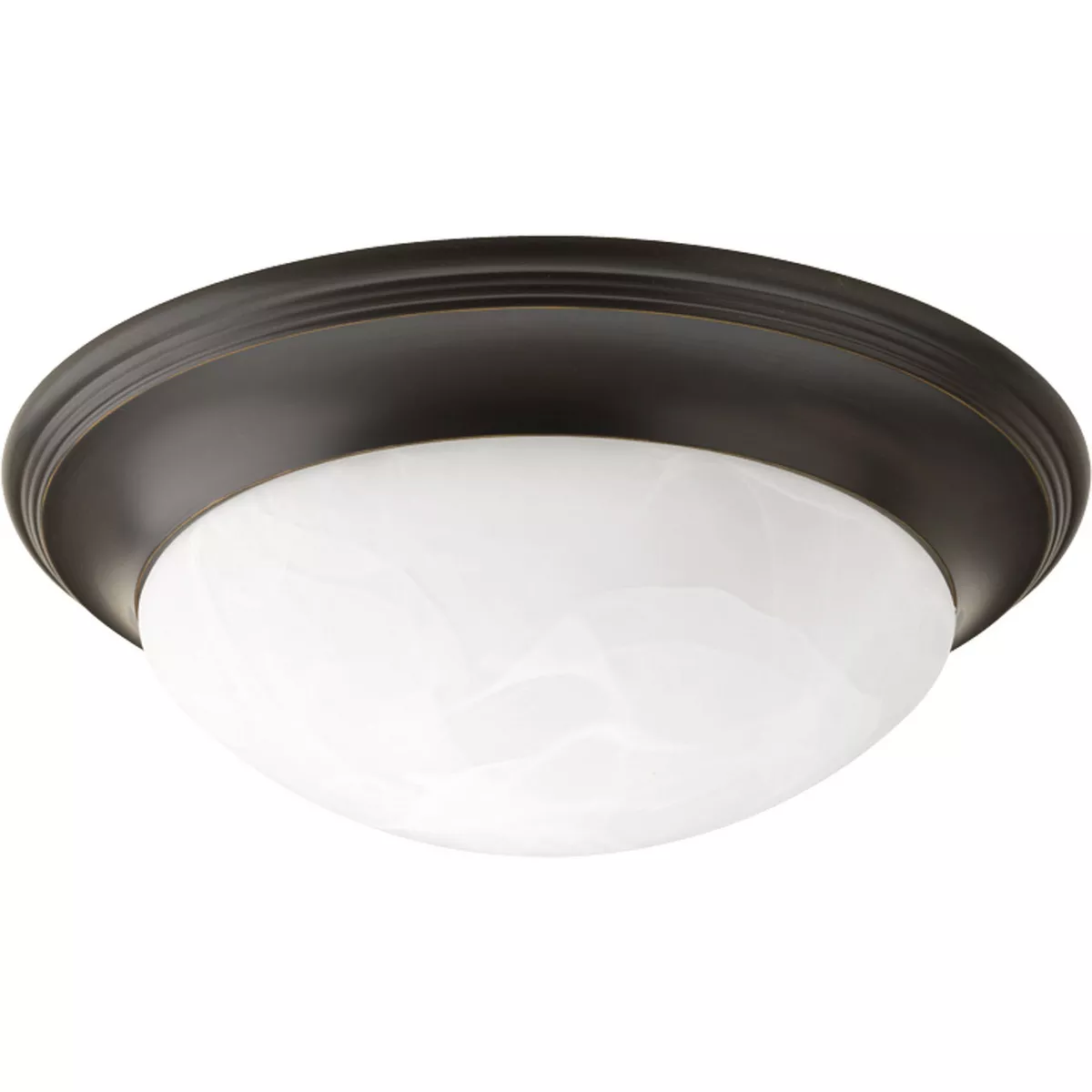 Progress P3688-20 One-Light Alabaster Glass 11-1/2" Close-to-Ceiling