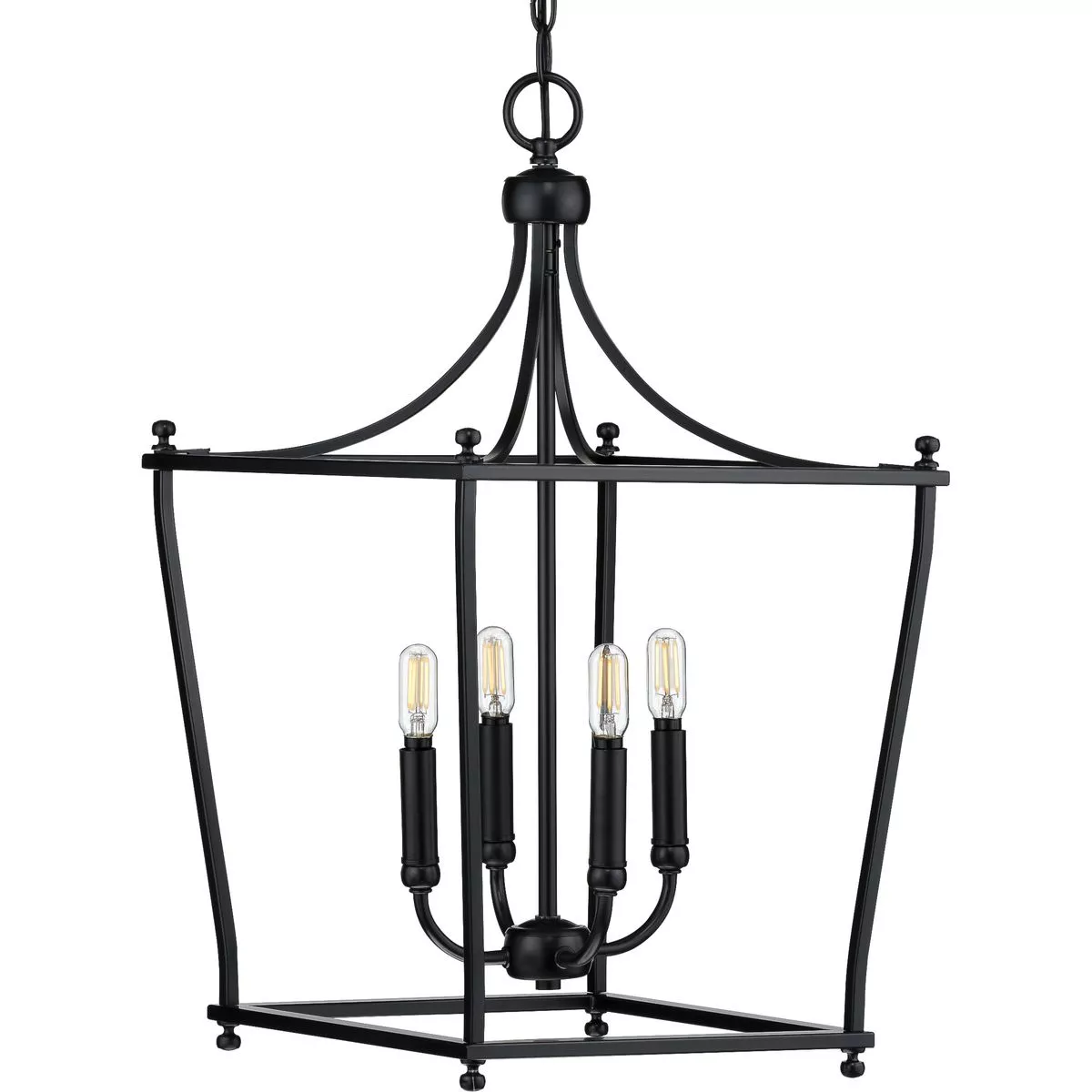 Progress P500214-031 Parkhurst Collection Black Four-Light Foyer