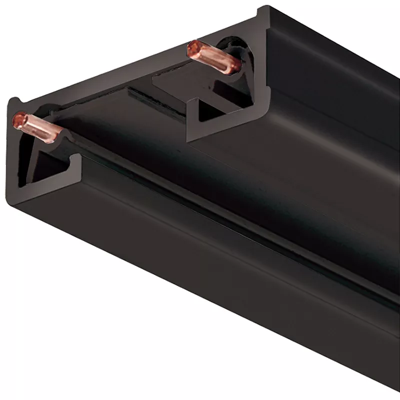 R Series 6' 1-Circuit Track Section - Black
