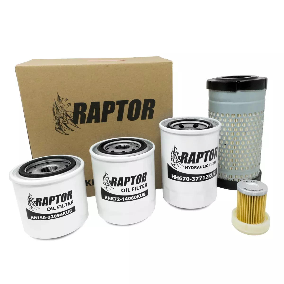 Raptor Filter Kit for Kubota B3000 B3030 B3300 B7800