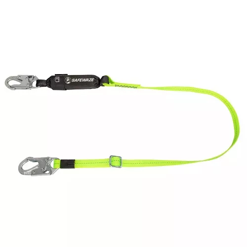 Safewaze FS560-AJ PRO 4'-6' Adjustable Energy Absorbing Lanyard: Snap Hook