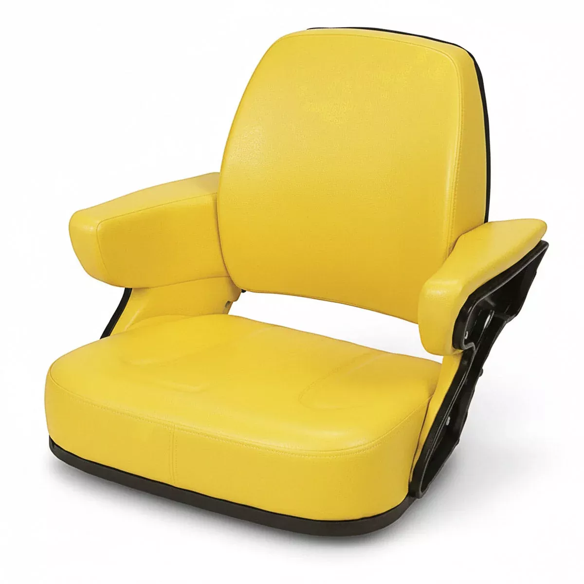 Seat Cushion Set for John Deere TY15834 - 4-Piece, Yellow Vinyl