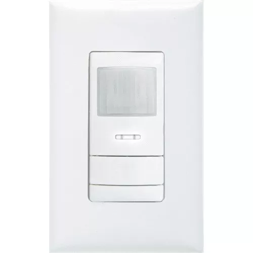 Sensor Switch WSX PDT 2P WH 120/277 VAC 1/4 Hp White 1-Gang Wall Switch Occupancy Sensor