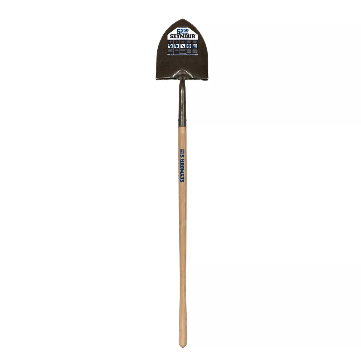 Seymour 49170 #2 Forged Round Point Shovel, 48" Hardwood Handle