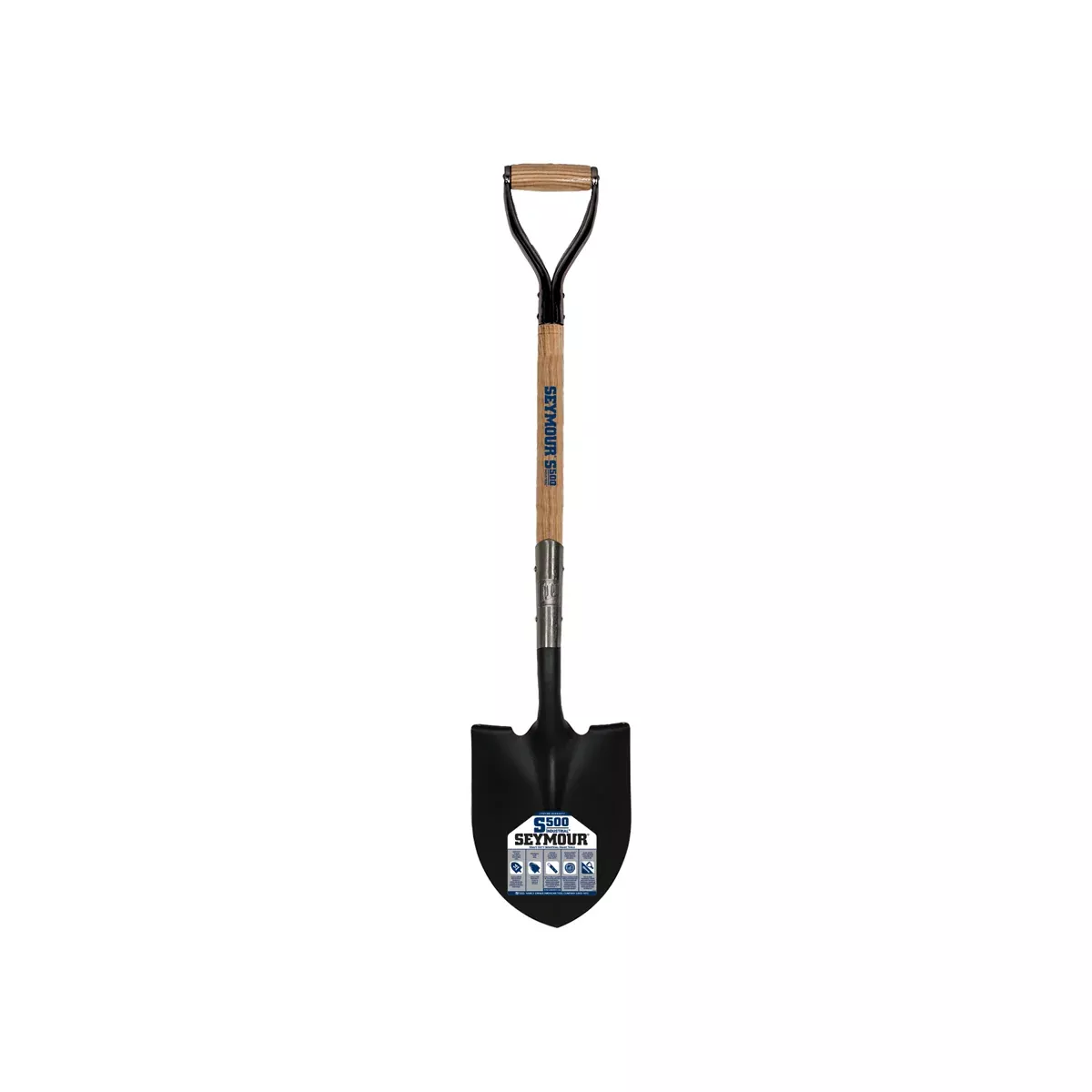 Seymour 49331 Round Point Front Turn Step Shovel w/ 30 In. Hardwood Handle
