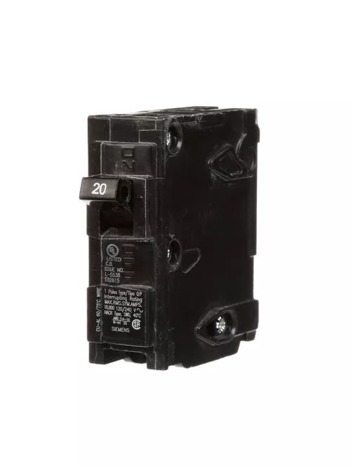 SIEMENS Q120U 1P 20A 120V CKT BRKR