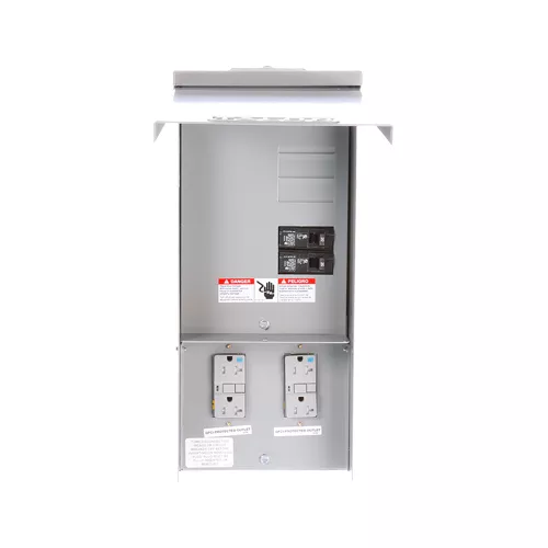 Siemens TL77US 125 Volt 20 Amp Galvanized Steel Power Outlet Panel