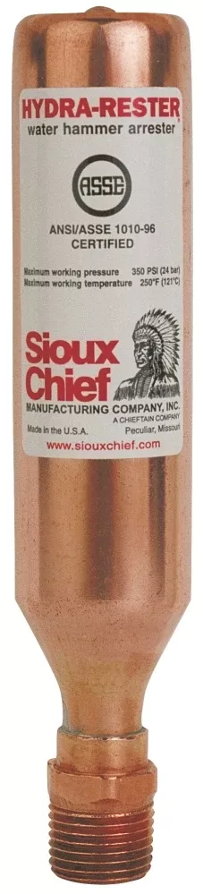 Sioux Chief 652-A HydraRester™ Water Hammer Arrester, 1/2" MIP, Type A