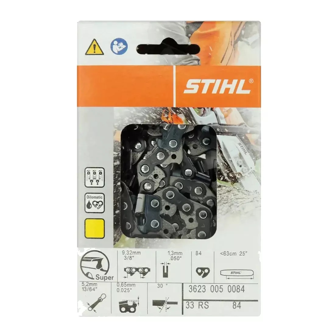 Stihl 3623 005 0084 Chainsaw Chain 25 In. 33RS 84