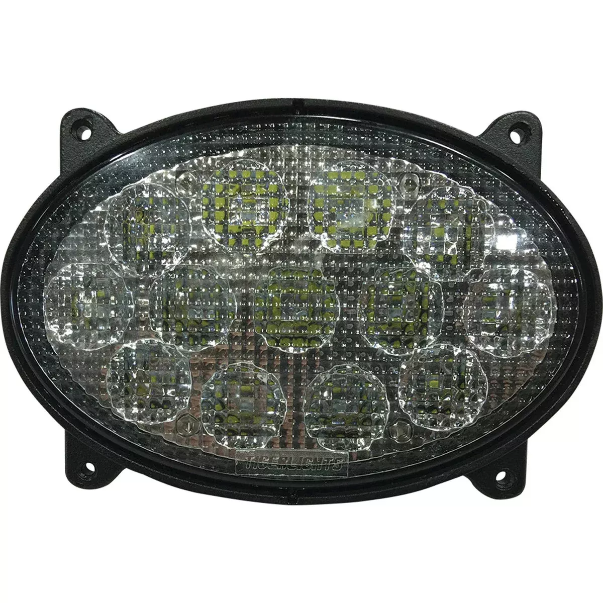 Tiger Lights LED Headlight – Oval Flood Beam for John Deere RE271574, Versatile 86038024