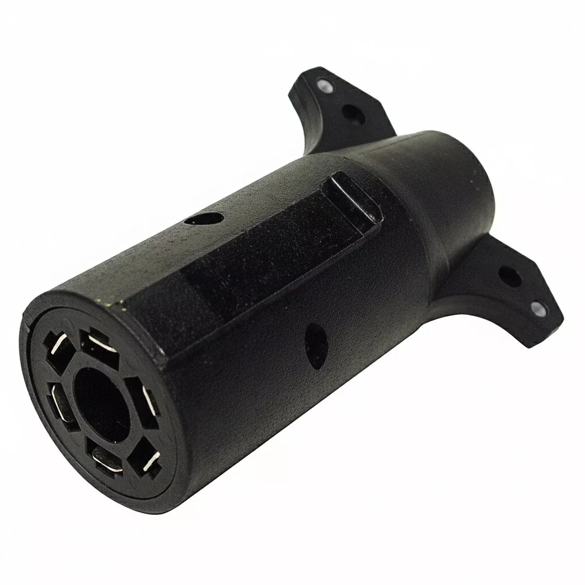 TRAILER WIRING PLUG ADAPTER - FROM 7 WAY BLADE TERMINAL TO 6 WAY ROUND