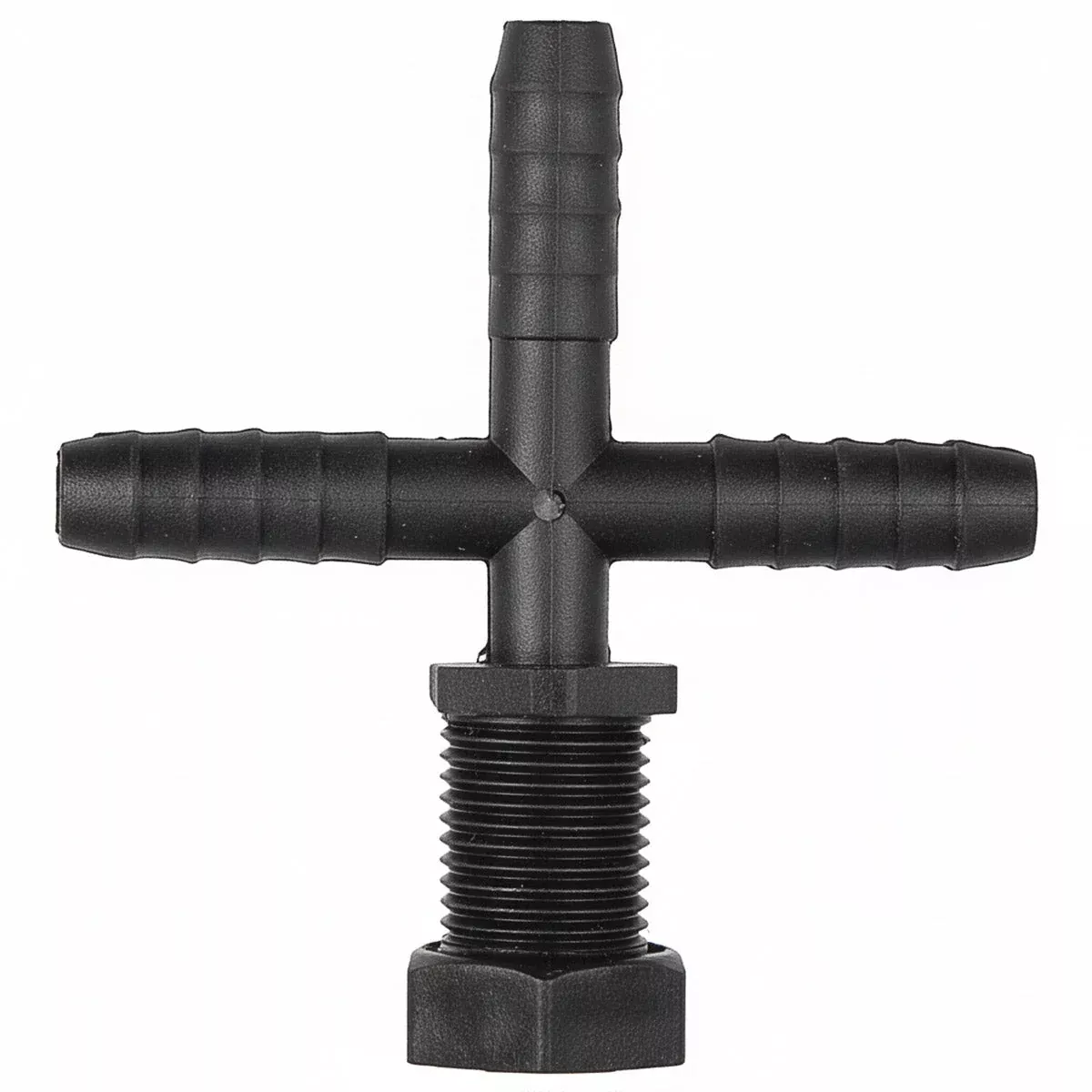 TRIPLE HOSE BARB NOZZLE BODY - 1/2" HOSE - POLY