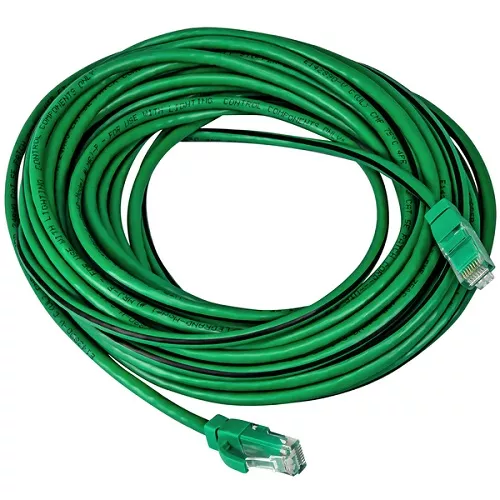 Wattstopper LMRJ-P25 24AWG 4pr Plenum Rated DLM Local Network Cable, 25ft Length, RJ45 Connectors, Green Jacketed